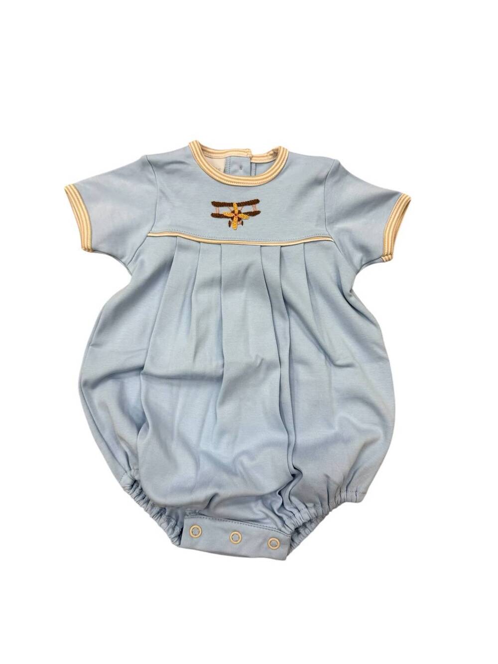 NEW SQUIGGLES boy's bubble romper in airplane